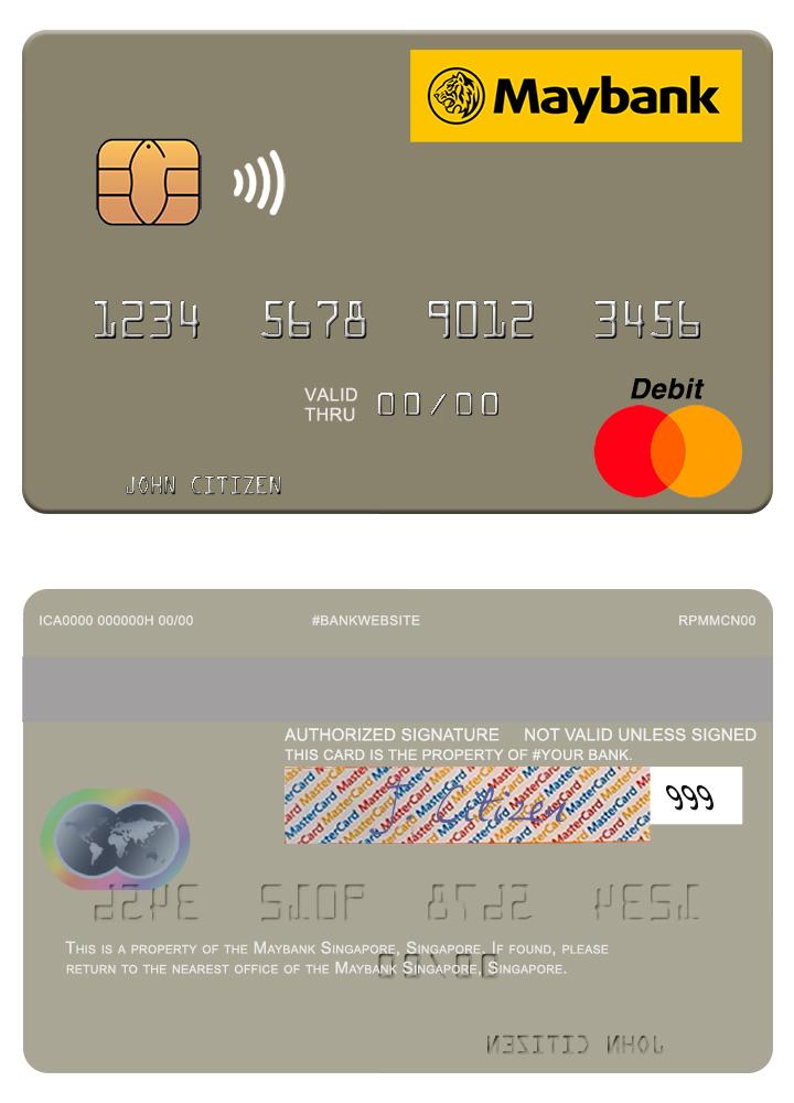 Singapore Maybank Singapore mastercard